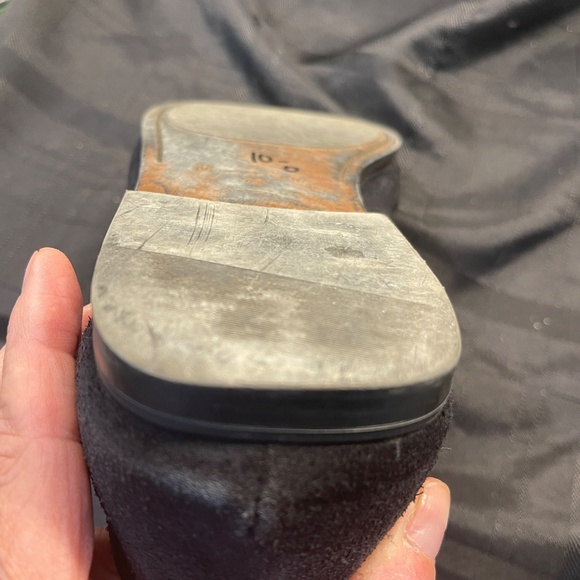 Massimo Dutti Mens Loafer Black Suede Tassel Slip On Shoe sz 43 - Picture 6 of 6